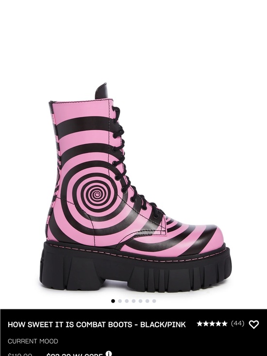 Current Mood Shoes - Current Mood Spiral Platform Combat Boots